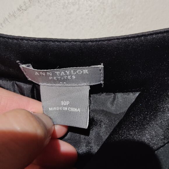 Vintage Y2K 90s Ann Taylor Sz 10 Black Sheer Babydoll Dress Spagetti Strap - Picture 3 of 7